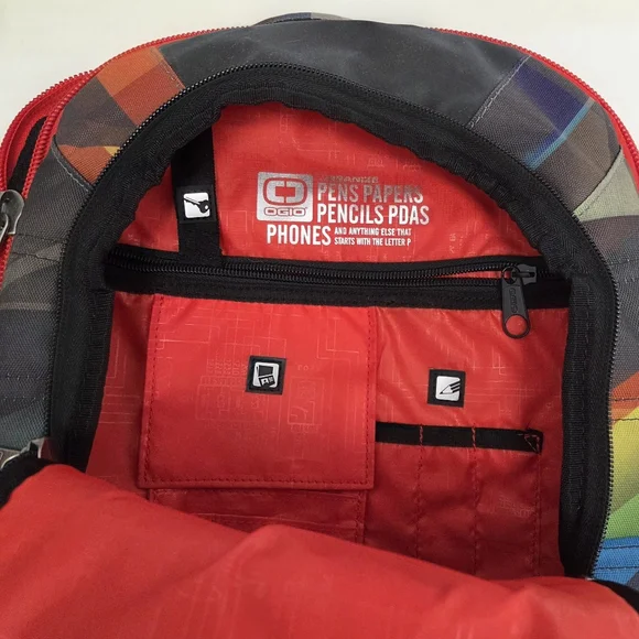 OGIO Urban Large 17” Laptop Backpack Black Spectrometric Multicolor Pattern - Picture 3 of 13